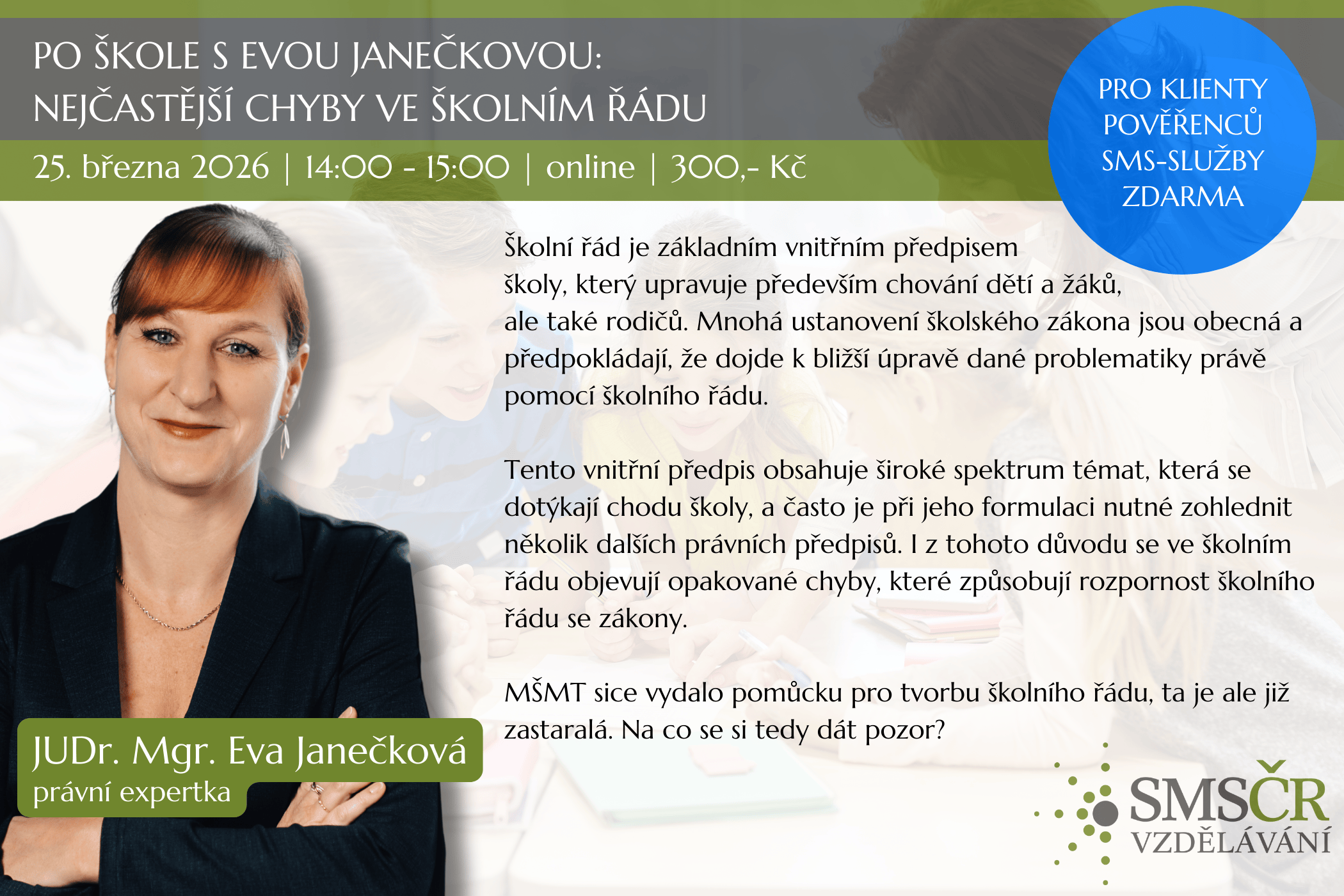 Po škole s Evou Janečkovou Nejčastější chyby ve školním řádu_březen 2026